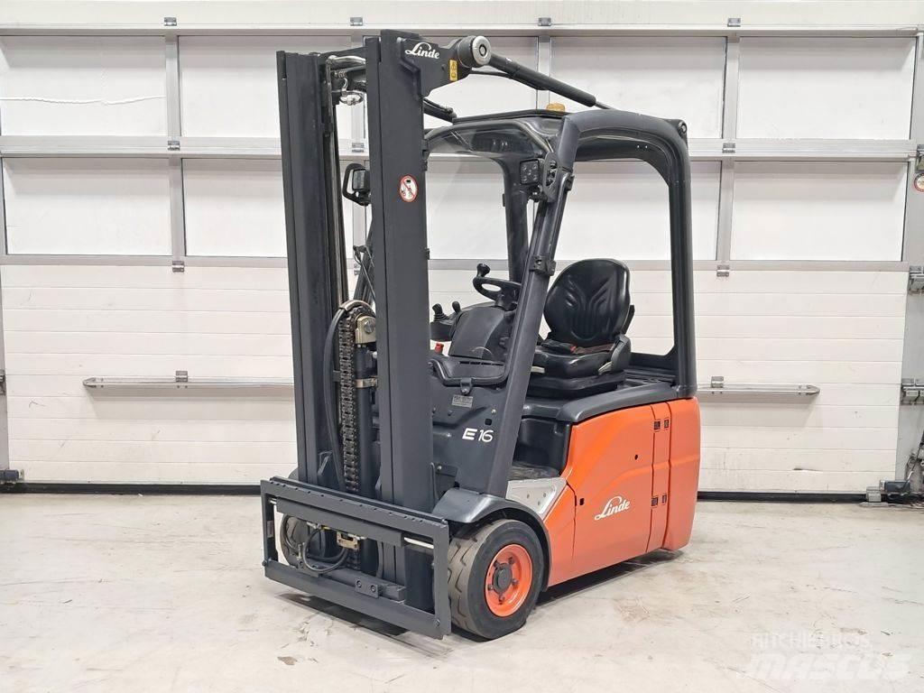 Linde E16C-01 バッテリーフォークリフト