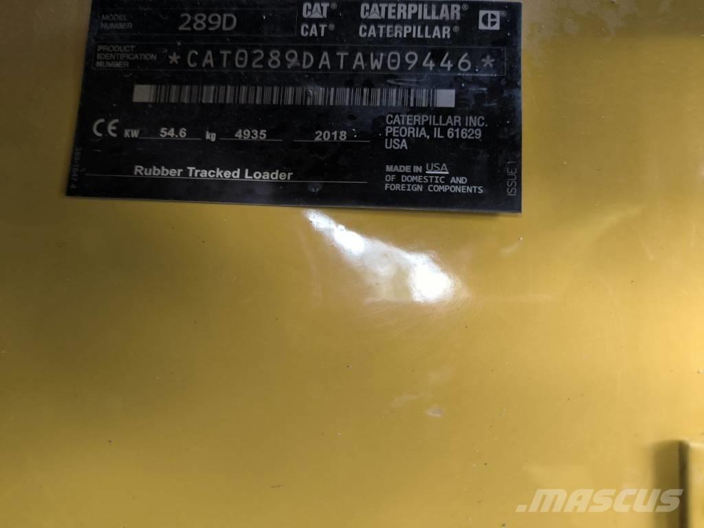 CAT 289D HF XPS スキッドステアローダー