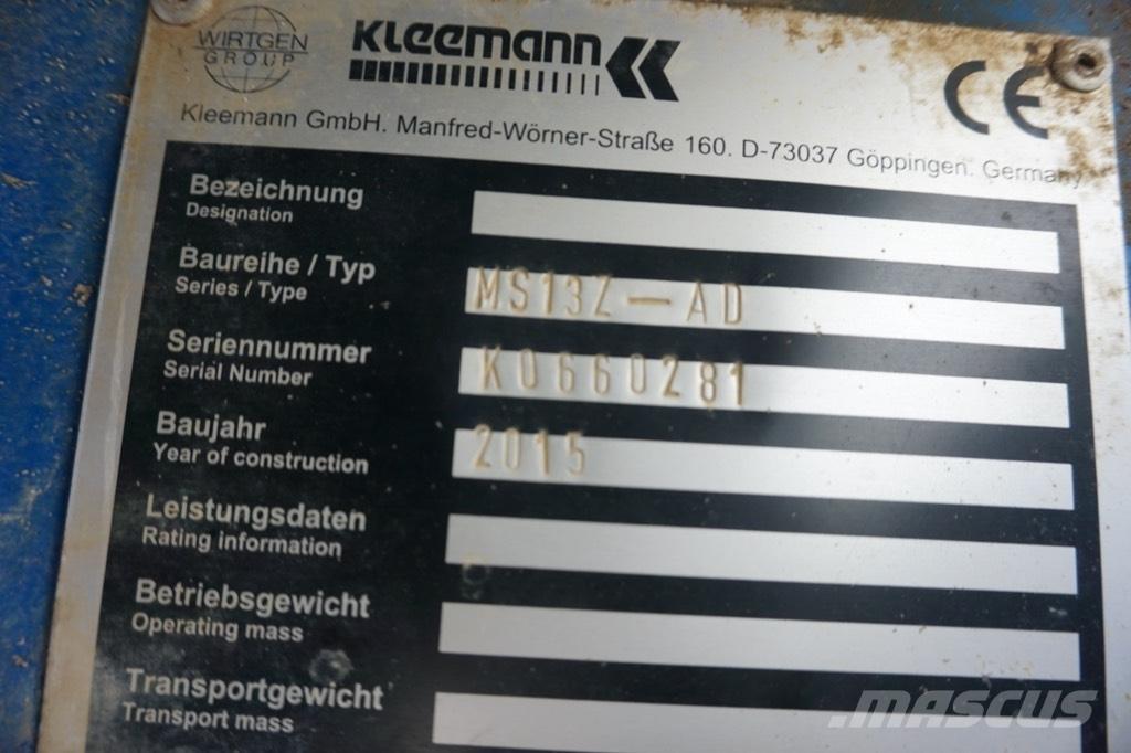 Kleemann MS 13 Z 自走式スクリーン