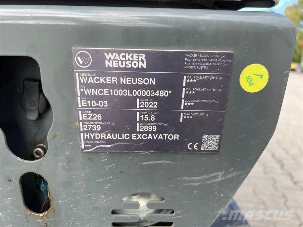 Wacker Neuson EZ26 大型油圧ショベル12t以上（パワーショベル・ユンボ）