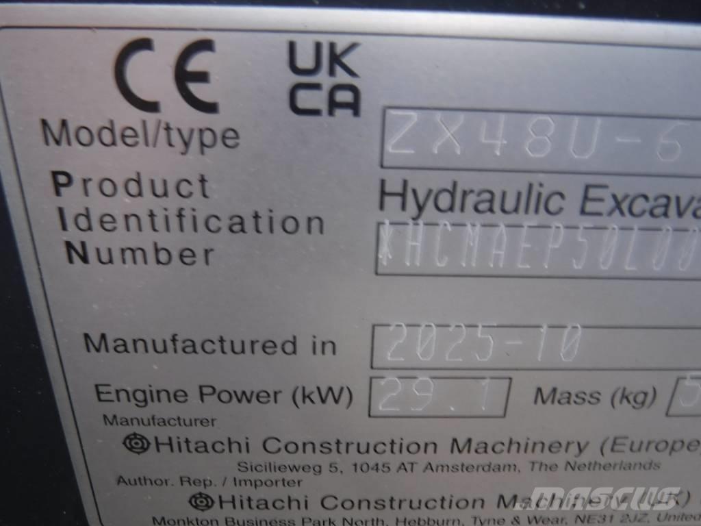 Hitachi ZX 48 U-6 ミニ油圧ショベル 7t以下（ミニユンボ・ミニディガー）