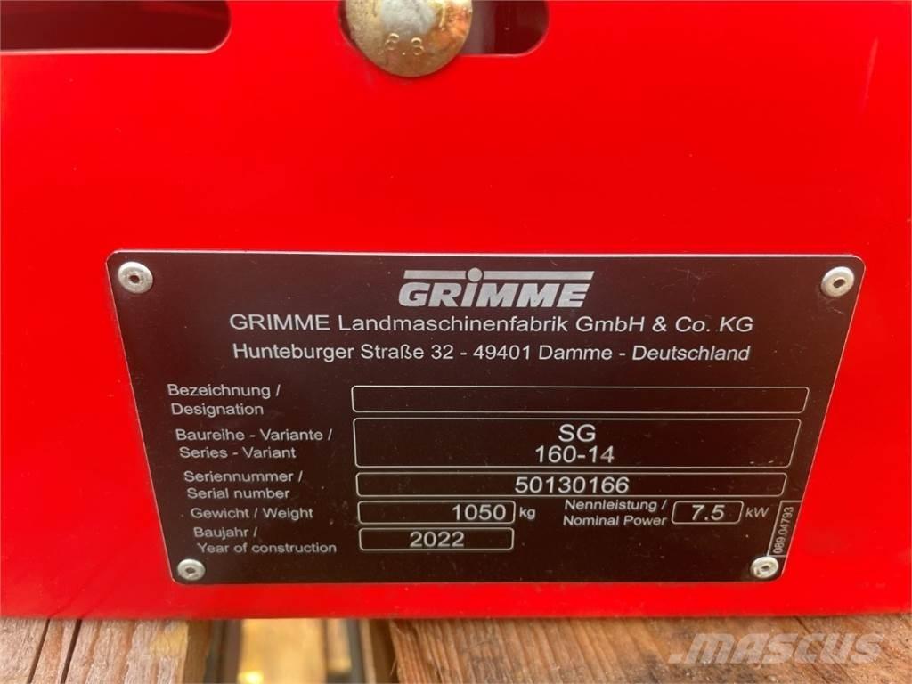 Grimme SG 160-14 設備を並べ替える