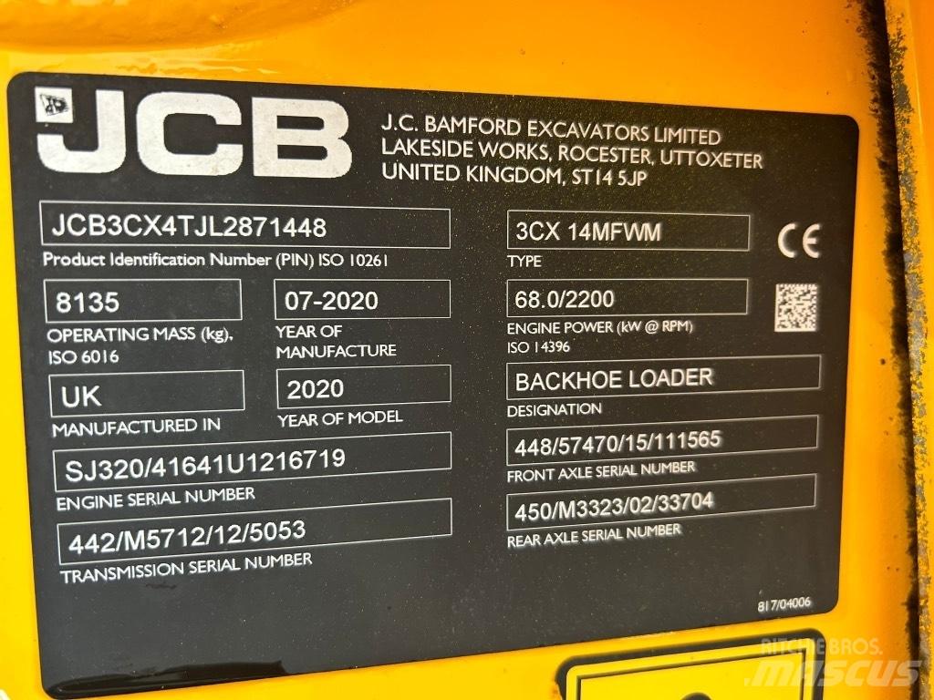 JCB 3CX Air Con バックホーローダー