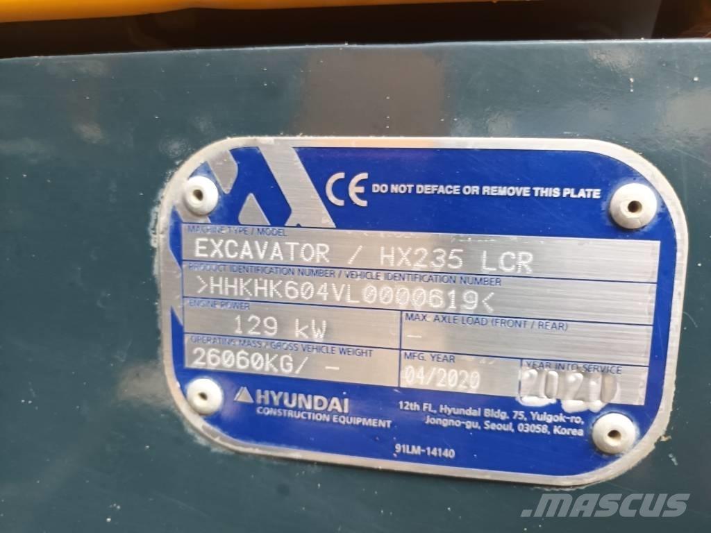 Hyundai HX 235 LCR 大型油圧ショベル12t以上（パワーショベル・ユンボ）