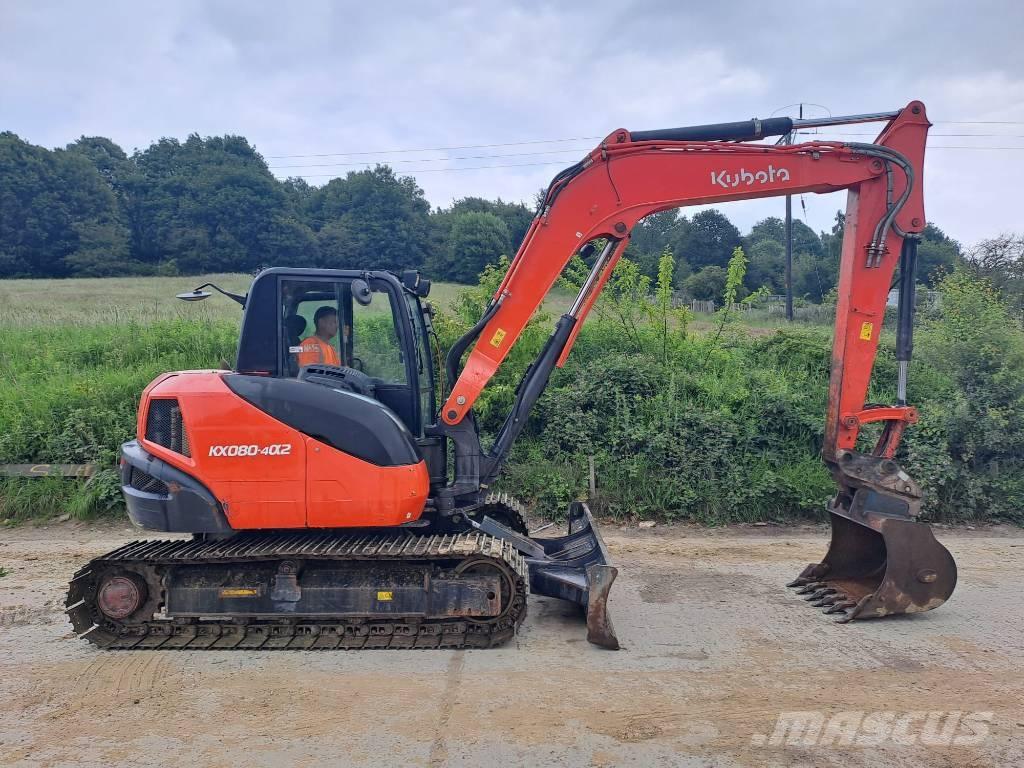 Kubota KX 080-4 中型油圧ショベル 7ｔ-12ｔ（ユンボ・パワーショベル・バックホー）