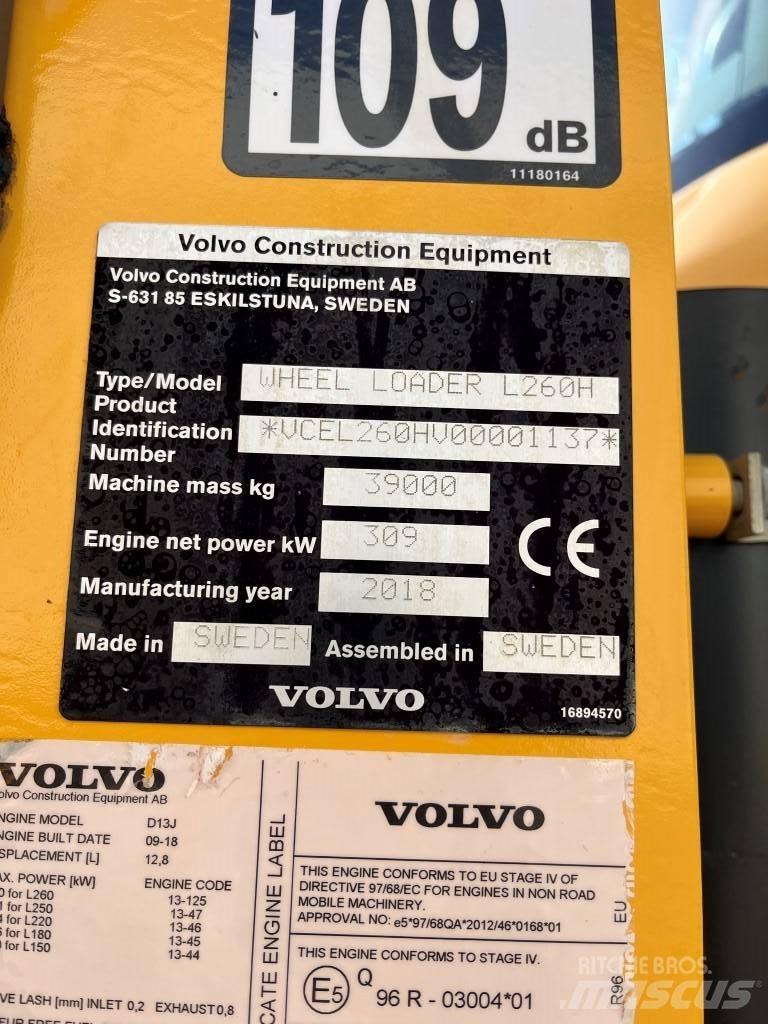 Volvo L260H ホイールローダー・タイヤショベル