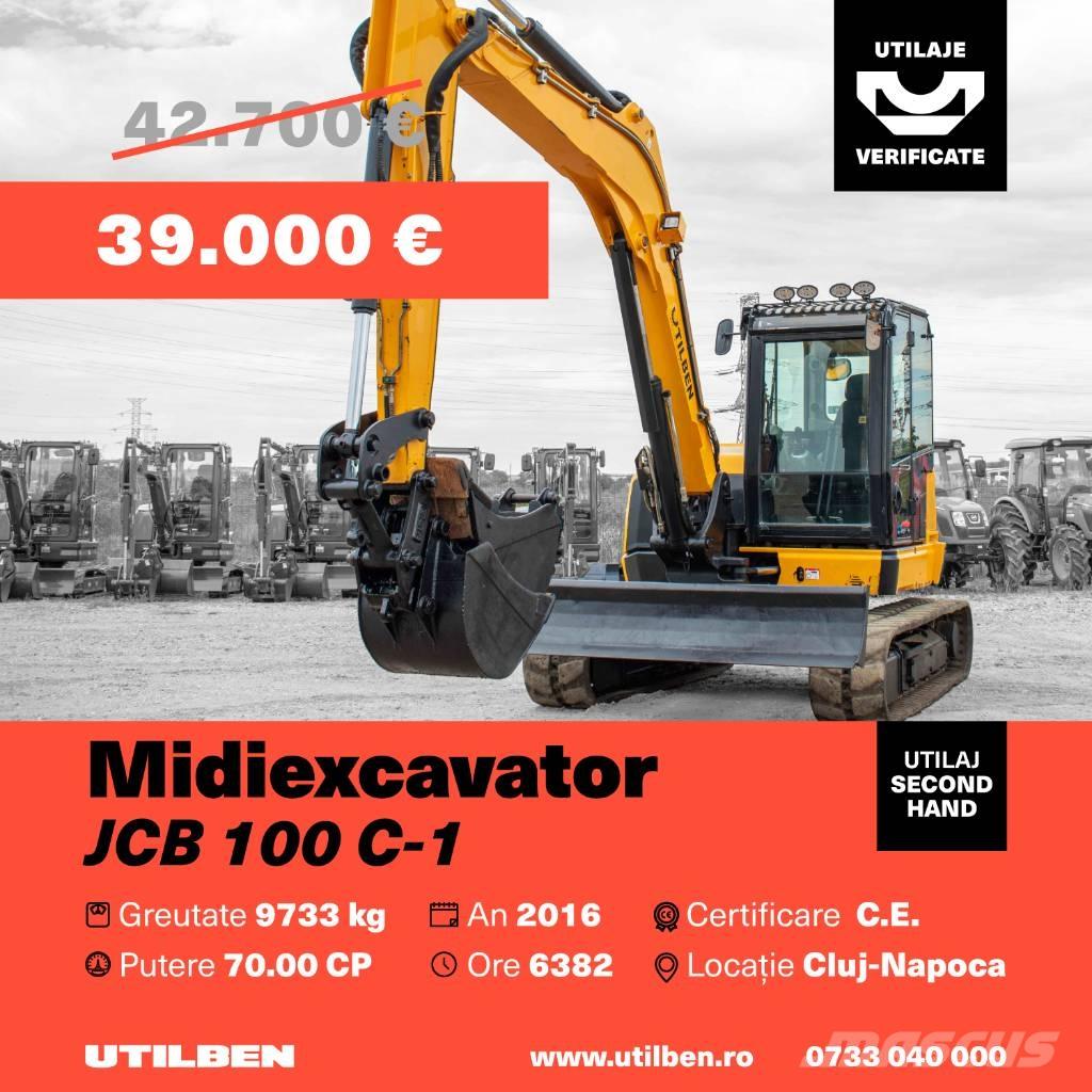 JCB 100 C-1 中型油圧ショベル 7ｔ-12ｔ（ユンボ・パワーショベル・バックホー）