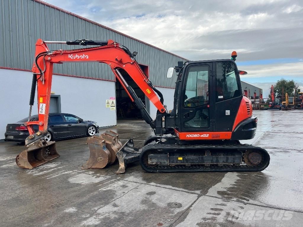 Kubota KX 080-4 中型油圧ショベル 7ｔ-12ｔ（ユンボ・パワーショベル・バックホー）