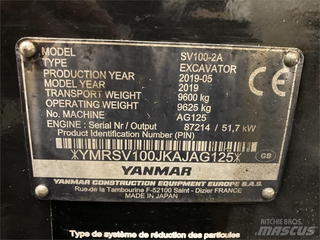 Yanmar SV 100-2A 中型油圧ショベル 7ｔ-12ｔ（ユンボ・パワーショベル・バックホー）