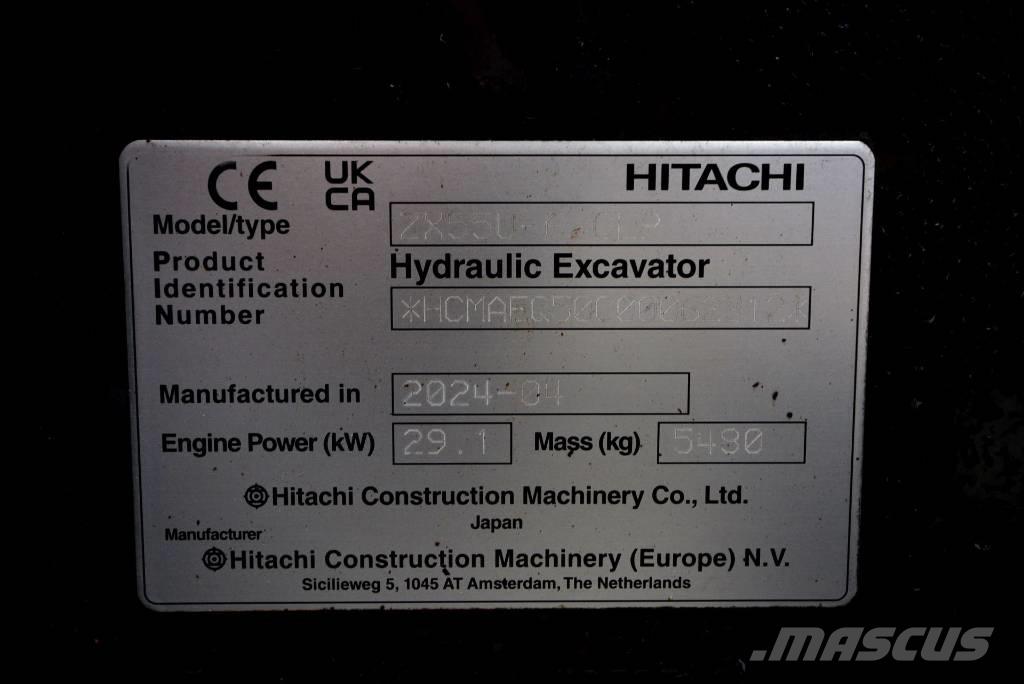 Hitachi ZX 55 U-6P ミニ油圧ショベル 7t以下（ミニユンボ・ミニディガー）