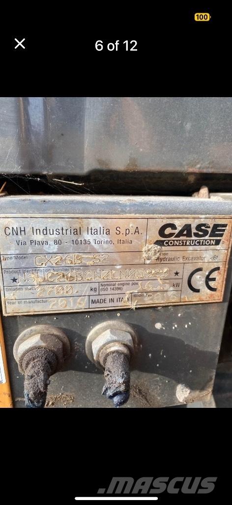 CASE CX 26 B ZTS ミニ油圧ショベル 7t以下（ミニユンボ・ミニディガー）