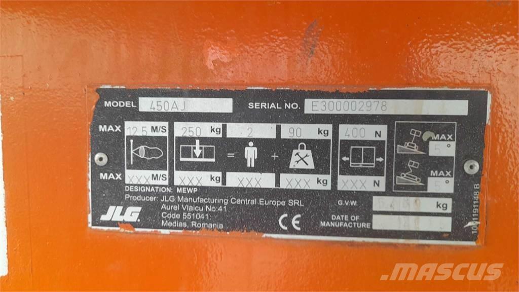 JLG 450AJ ブームリフト　屈伸型