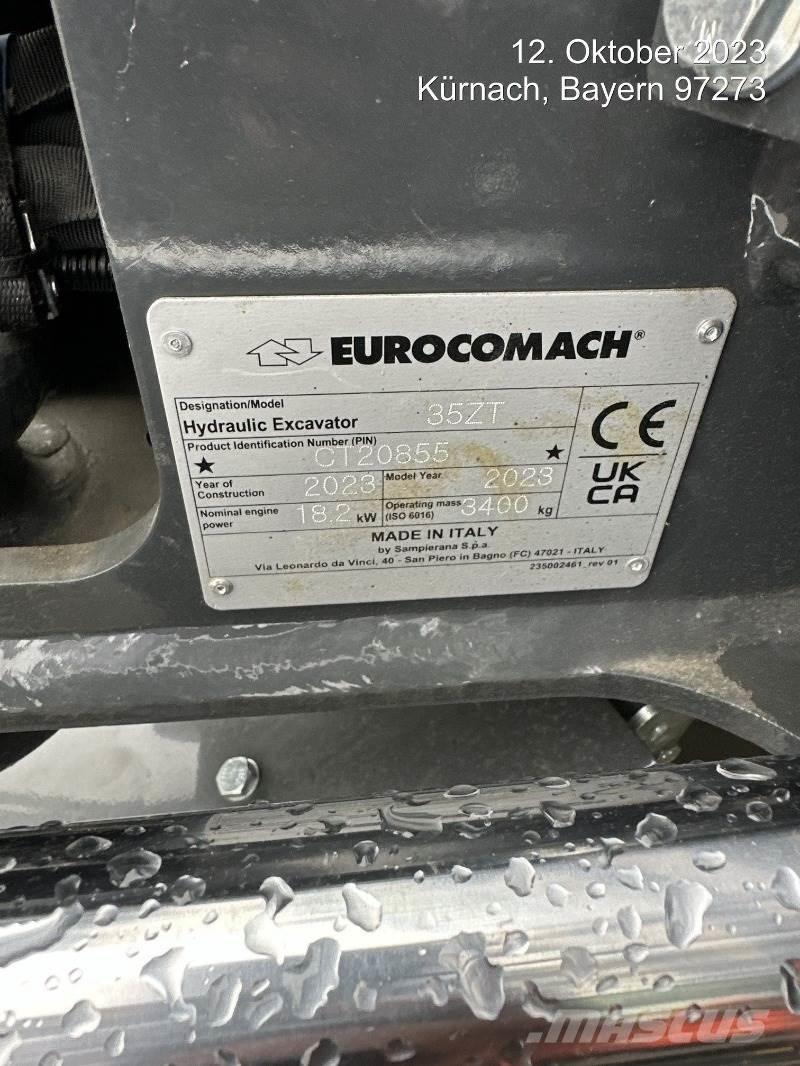 Eurocomach 35ZT ミニ油圧ショベル 7t以下（ミニユンボ・ミニディガー）