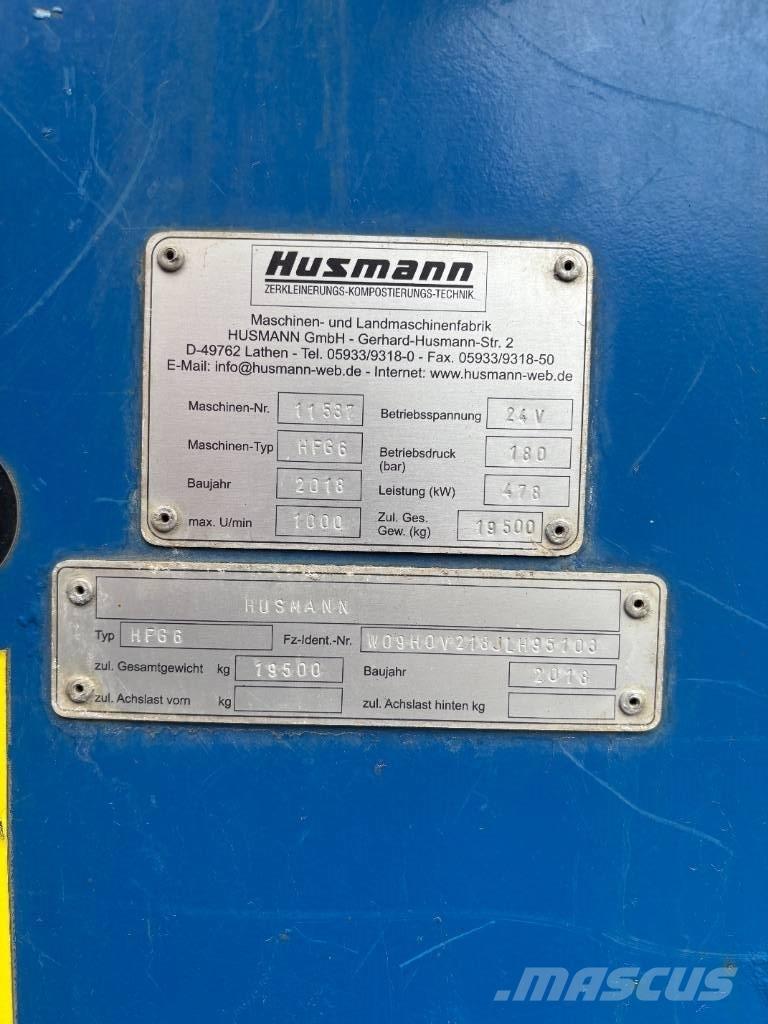 Husmann HFG 6 廃棄物シュレッダー