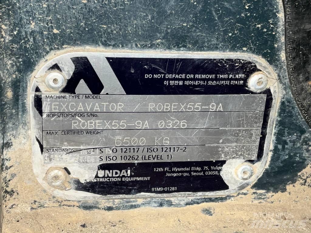 Hyundai Robex 55-9 A キャビン及び内装