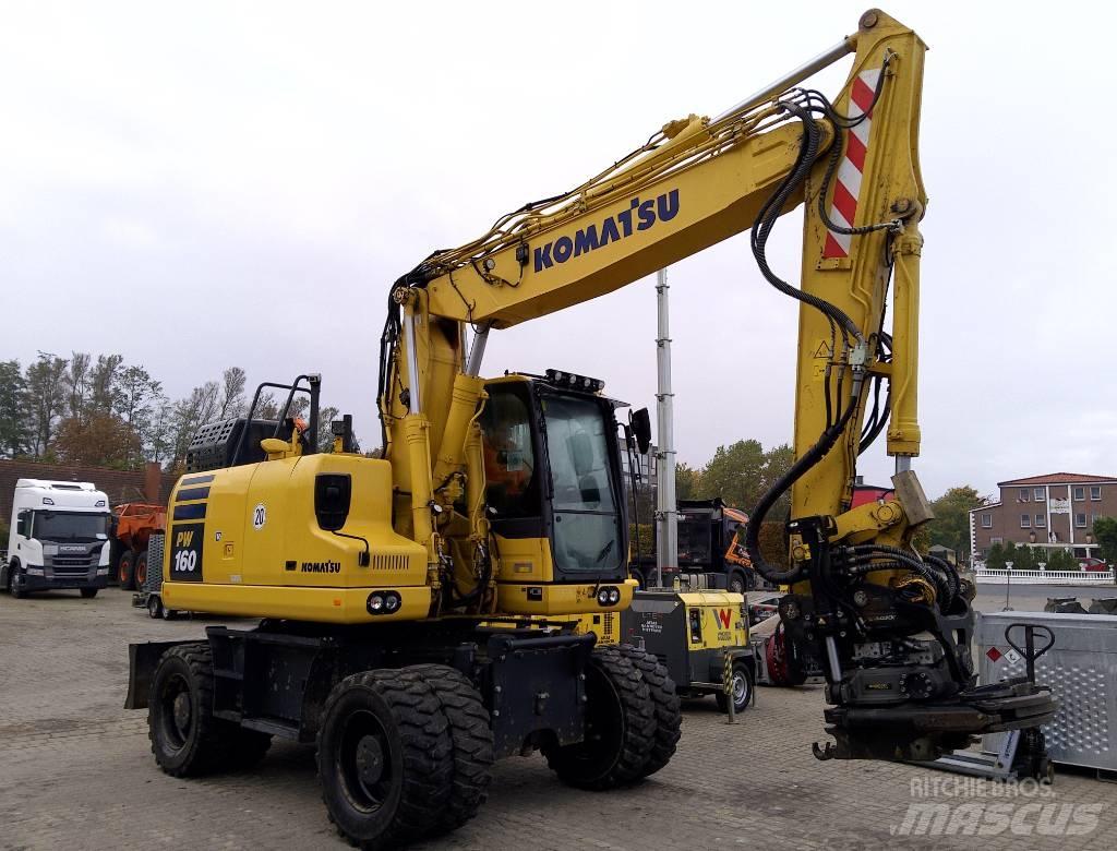 Komatsu PW160-11 ホイール式油圧ショベル（パワーショベル・ユンボ・バックホー）