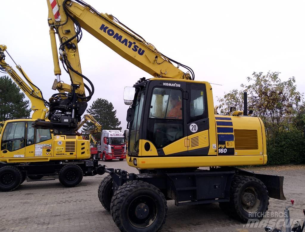 Komatsu PW160-11 ホイール式油圧ショベル（パワーショベル・ユンボ・バックホー）