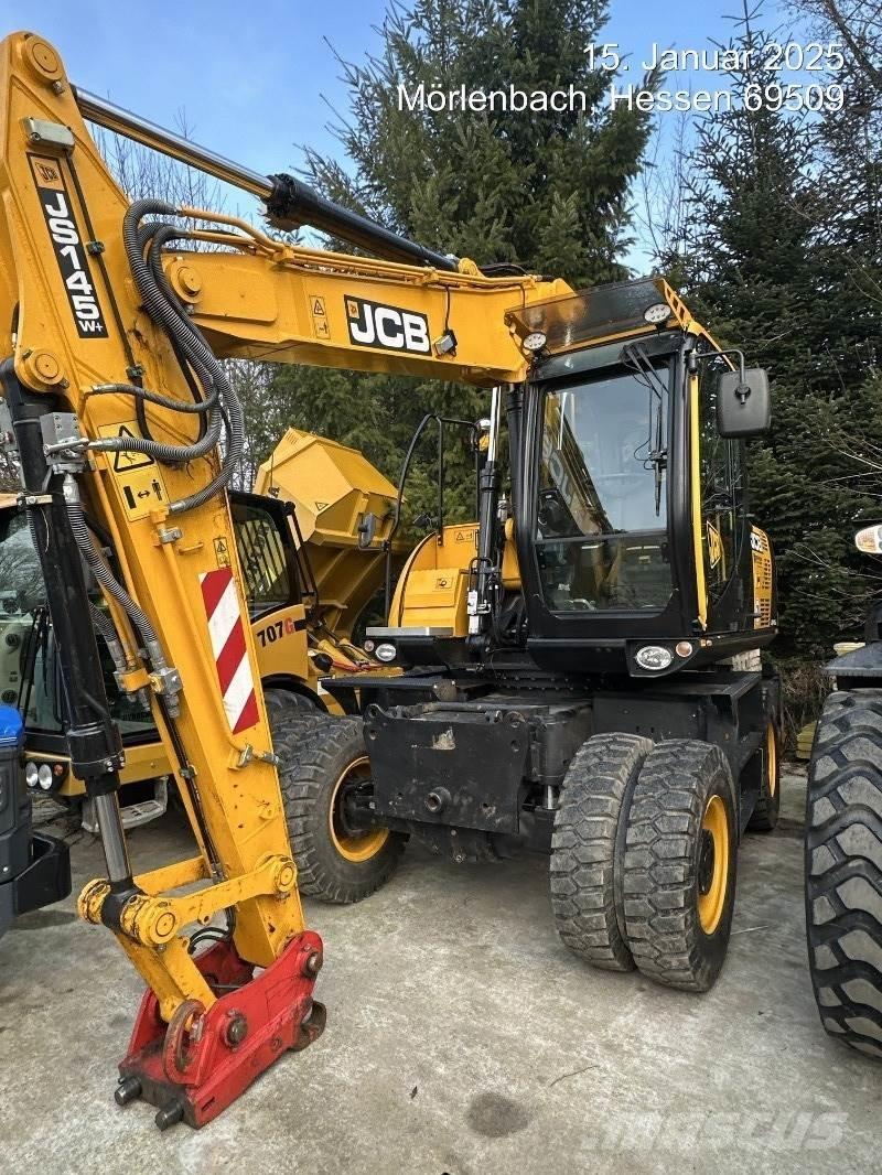 JCB JS145W PLUS ホイール式油圧ショベル（パワーショベル・ユンボ・バックホー）