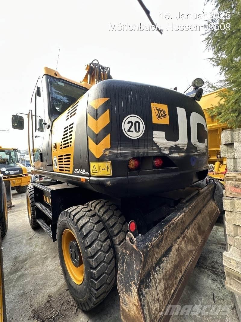 JCB JS145W PLUS ホイール式油圧ショベル（パワーショベル・ユンボ・バックホー）