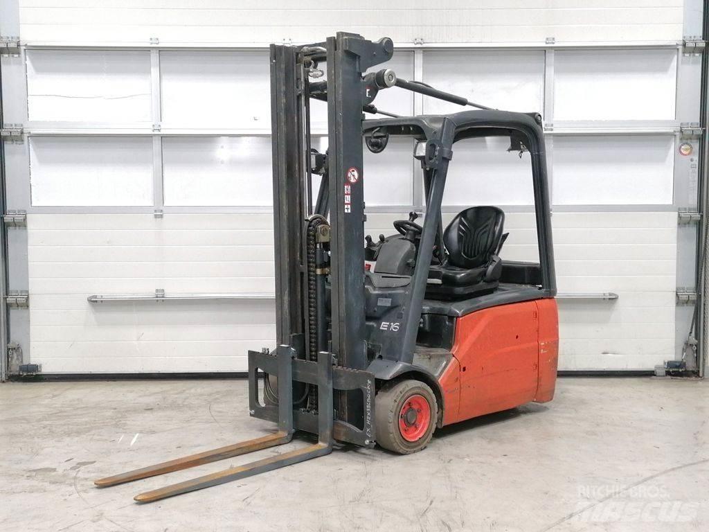 Linde E16-01 バッテリーフォークリフト