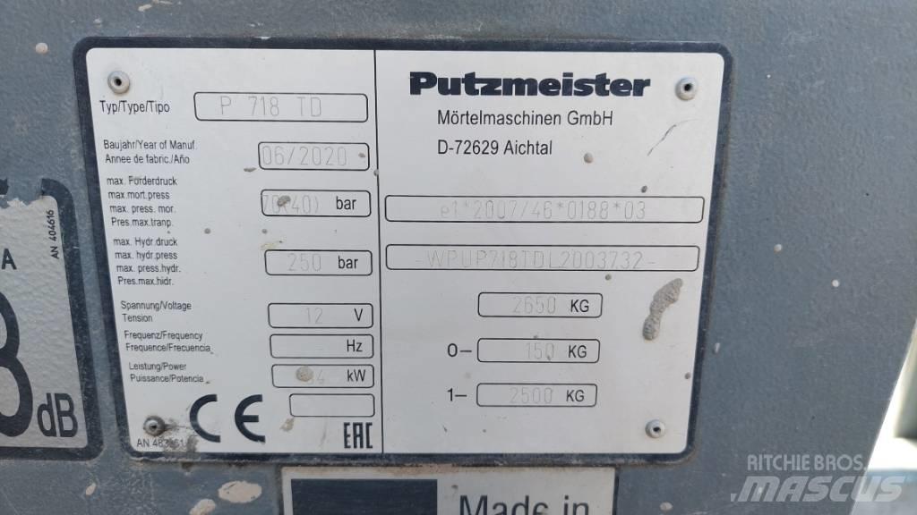 Putzmeister P 718 TD コンクリートポンプ車