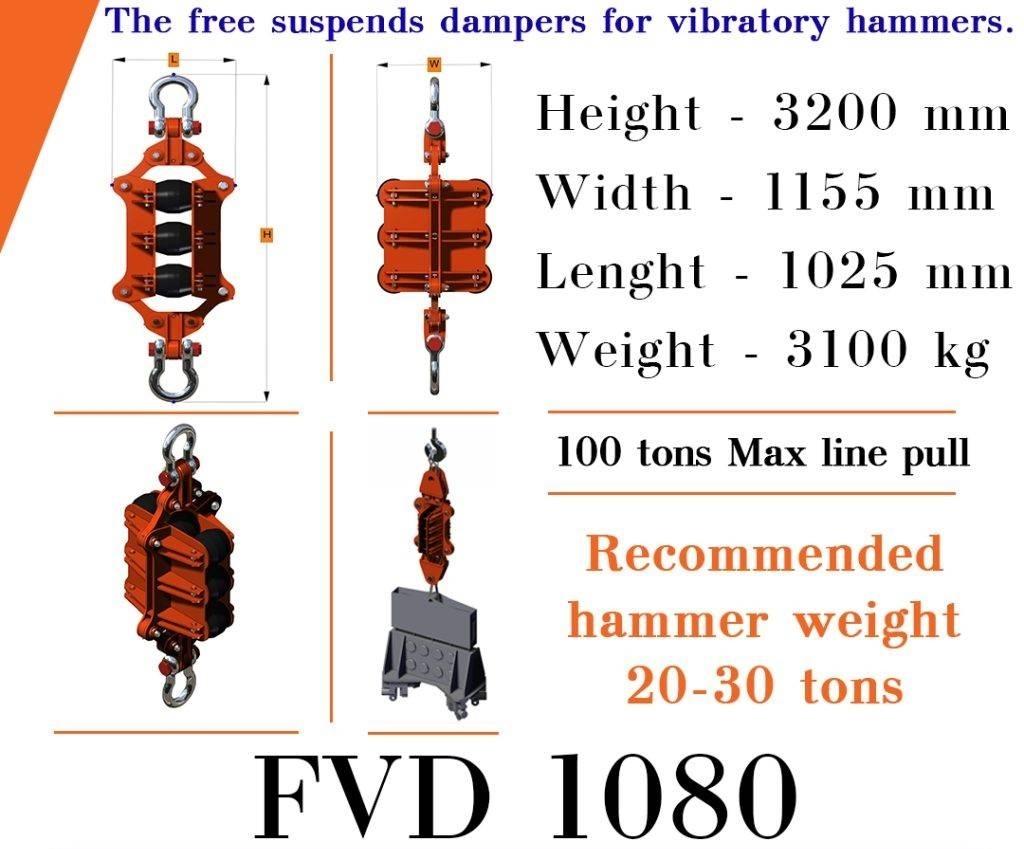  Finaros FVD 1080 油圧パイルハンマー