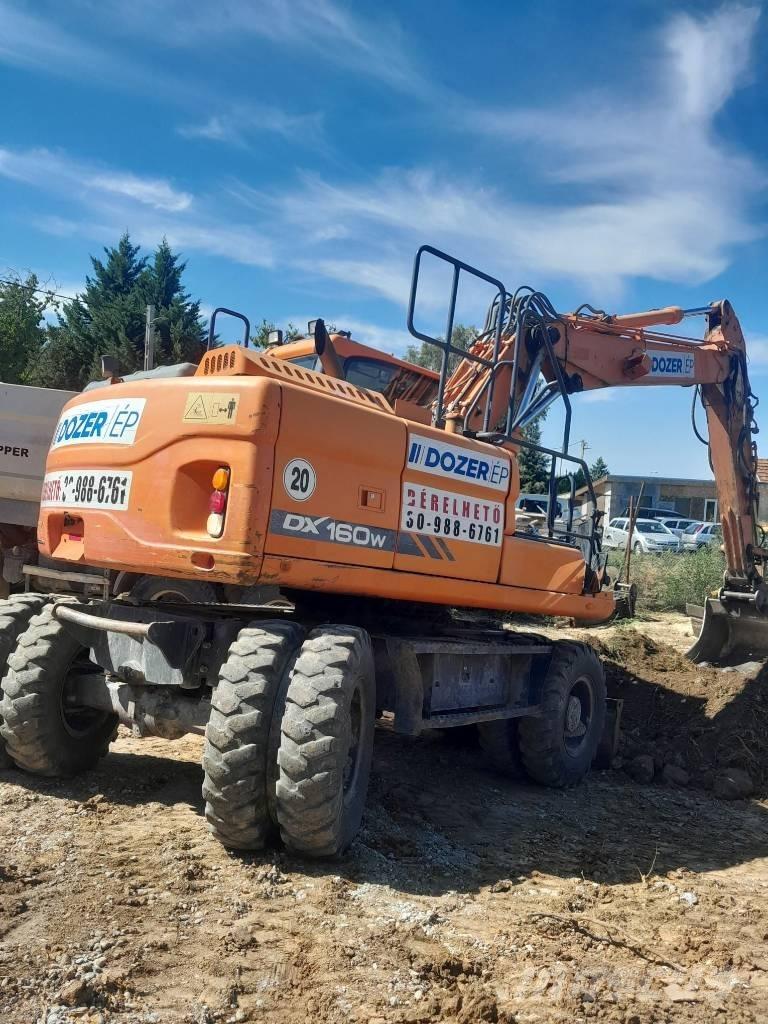 Doosan DX 160 W-3 ホイール式油圧ショベル（パワーショベル・ユンボ・バックホー）