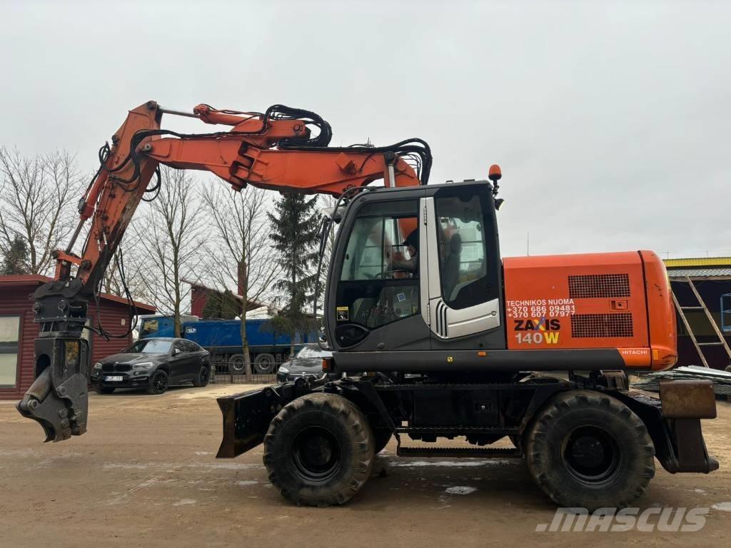 Hitachi ZX140 W-3 ホイール式油圧ショベル（パワーショベル・ユンボ・バックホー）