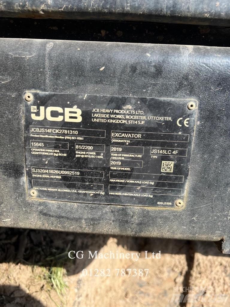 JCB JS 145 LC 大型油圧ショベル12t以上（パワーショベル・ユンボ）