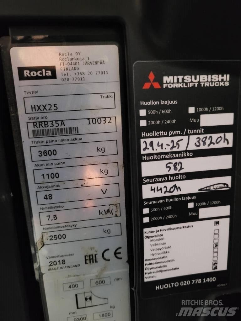 Rocla HXX25 リーチフォークリフト