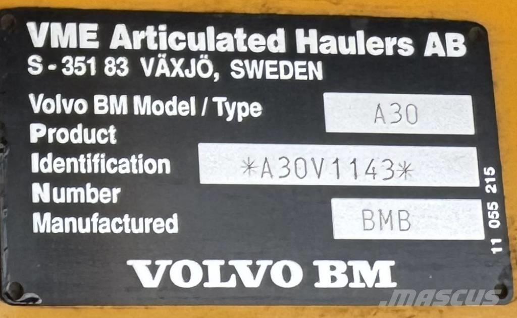 Volvo A 30 アーティキュレート式ダンプトラック