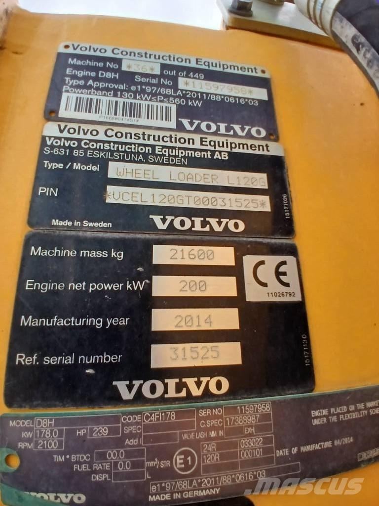 Volvo L 120 G ホイールローダー・タイヤショベル