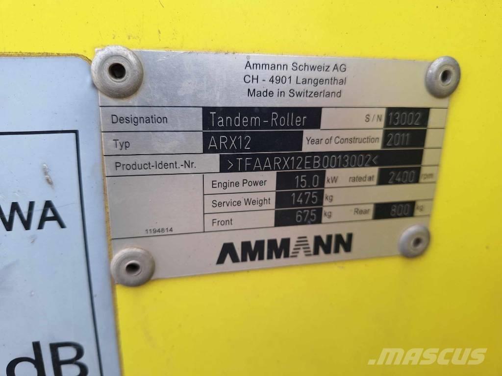 Ammann ARX 12 タンデムローラ