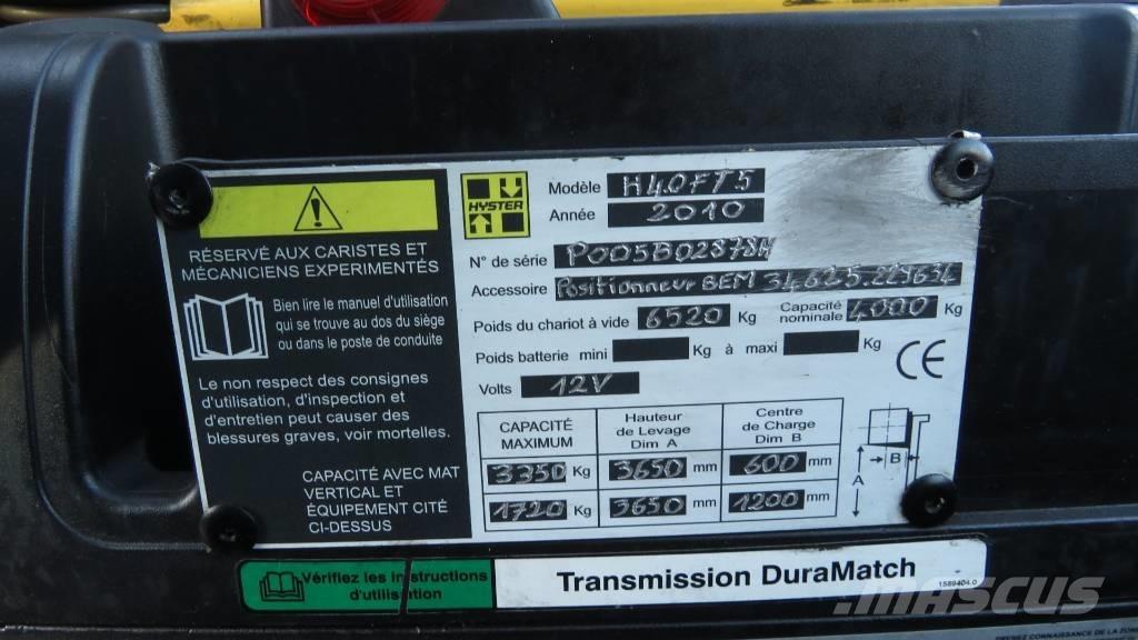 Hyster H4.0FT5 LPGフォークリフト