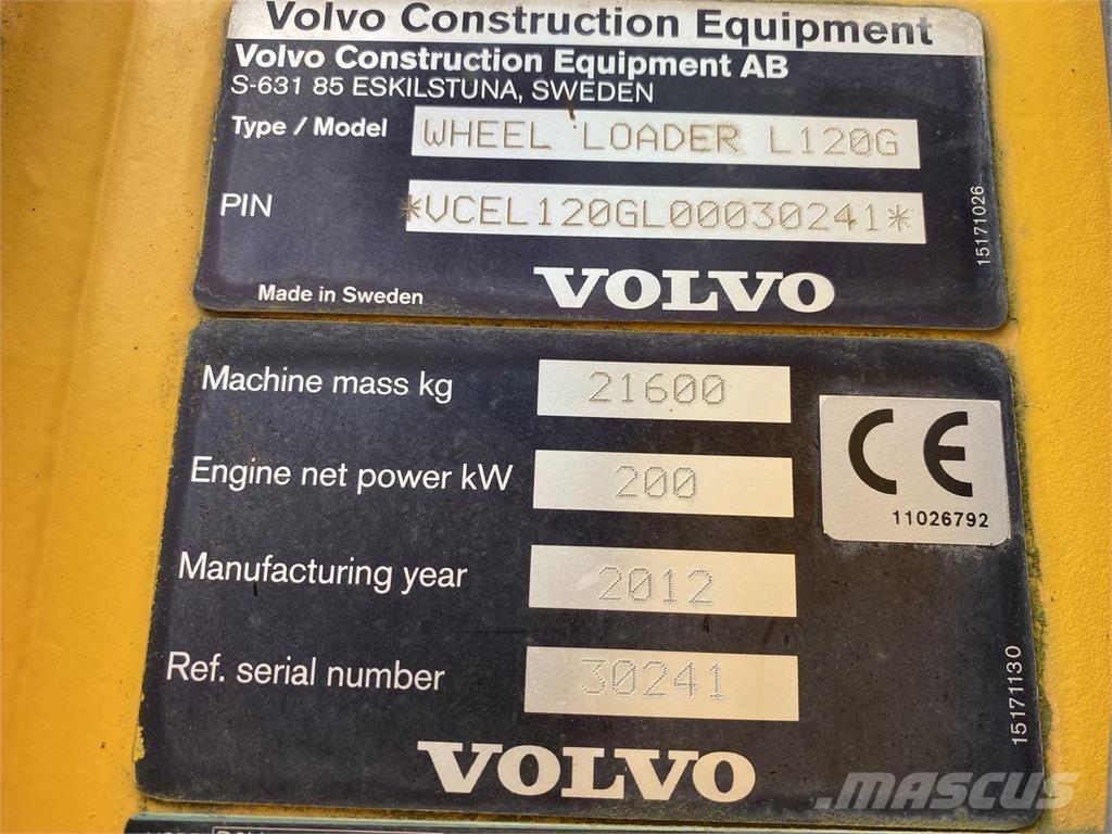 Volvo L120G ホイールローダー・タイヤショベル