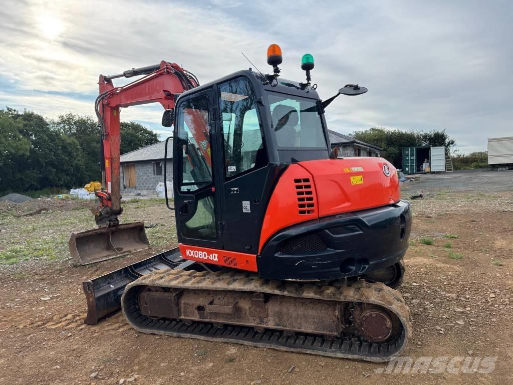 Kubota KX 080-4 中型油圧ショベル 7ｔ-12ｔ（ユンボ・パワーショベル・バックホー）