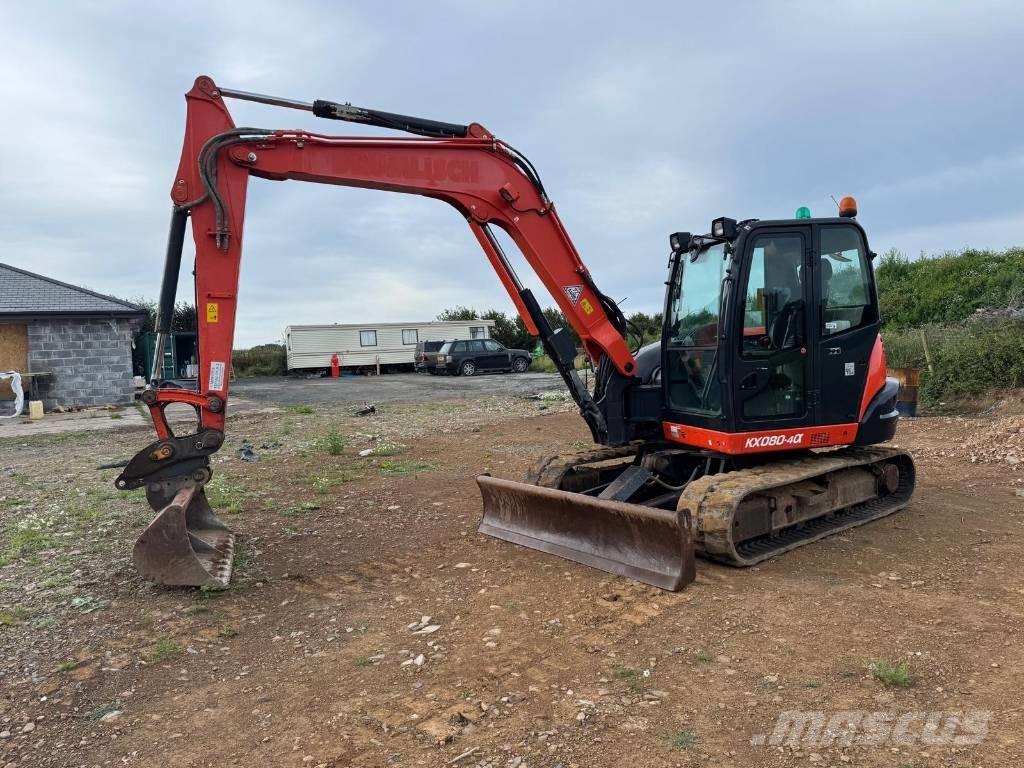 Kubota KX 080-4 中型油圧ショベル 7ｔ-12ｔ（ユンボ・パワーショベル・バックホー）