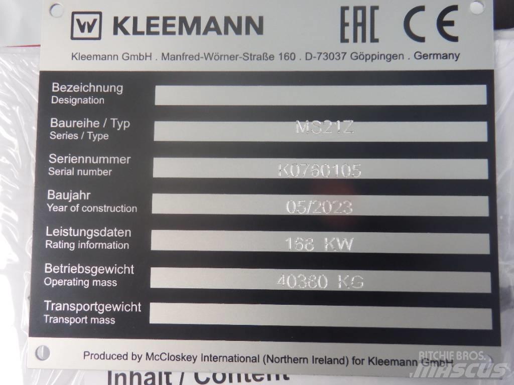 Kleemann MS 21 Z スクリーン ふるい