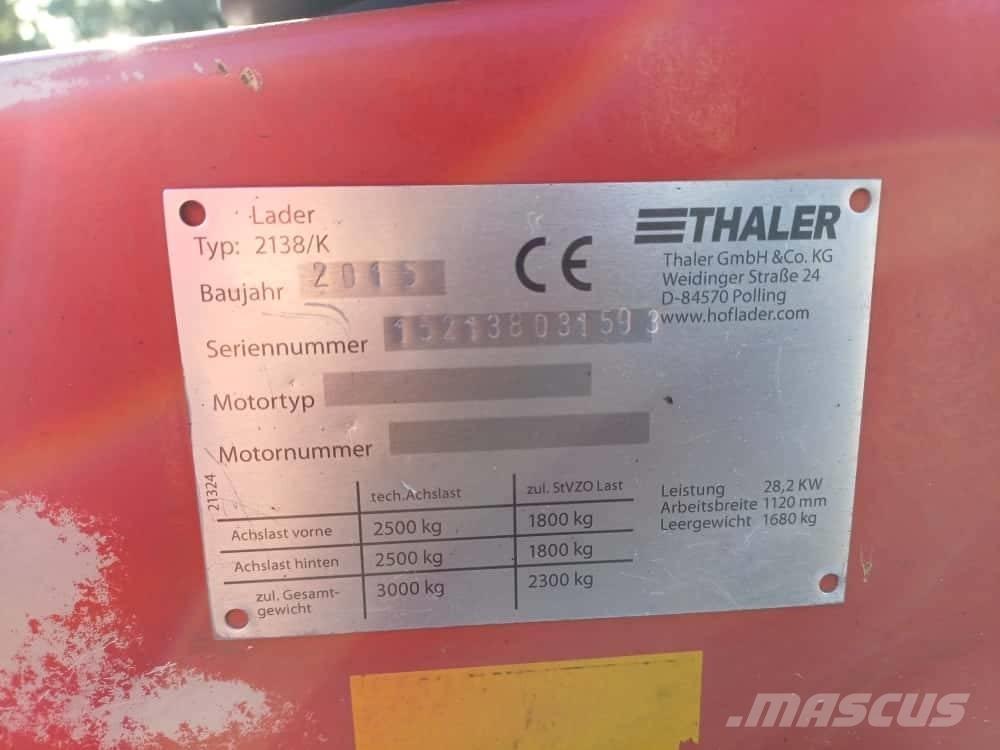 Thaler 2138/K ホイールローダー・タイヤショベル