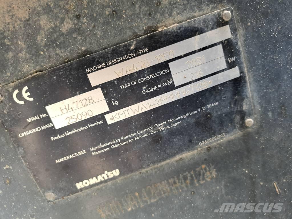 Komatsu WA475-10E0 ホイールローダー・タイヤショベル