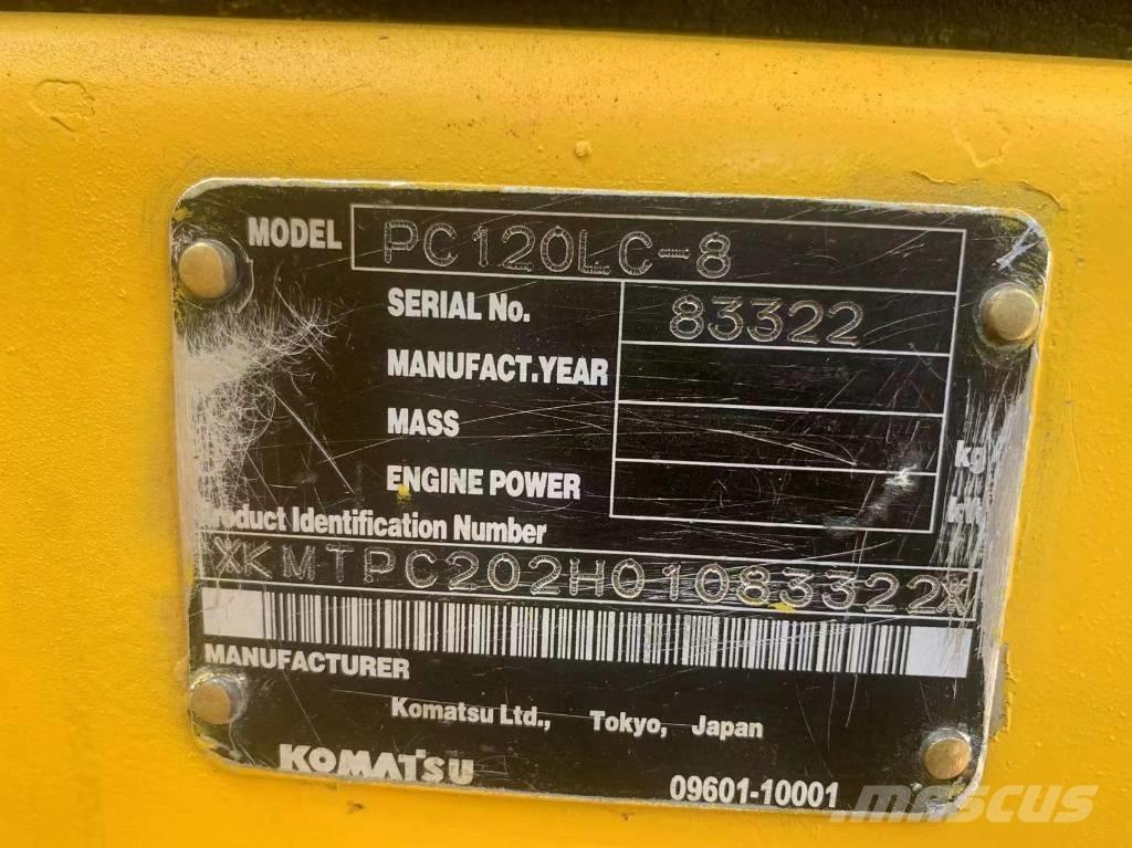 Komatsu PC 120-8 中型油圧ショベル 7ｔ-12ｔ（ユンボ・パワーショベル・バックホー）