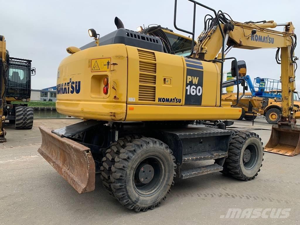 Komatsu PW160-8 ホイール式油圧ショベル（パワーショベル・ユンボ・バックホー）