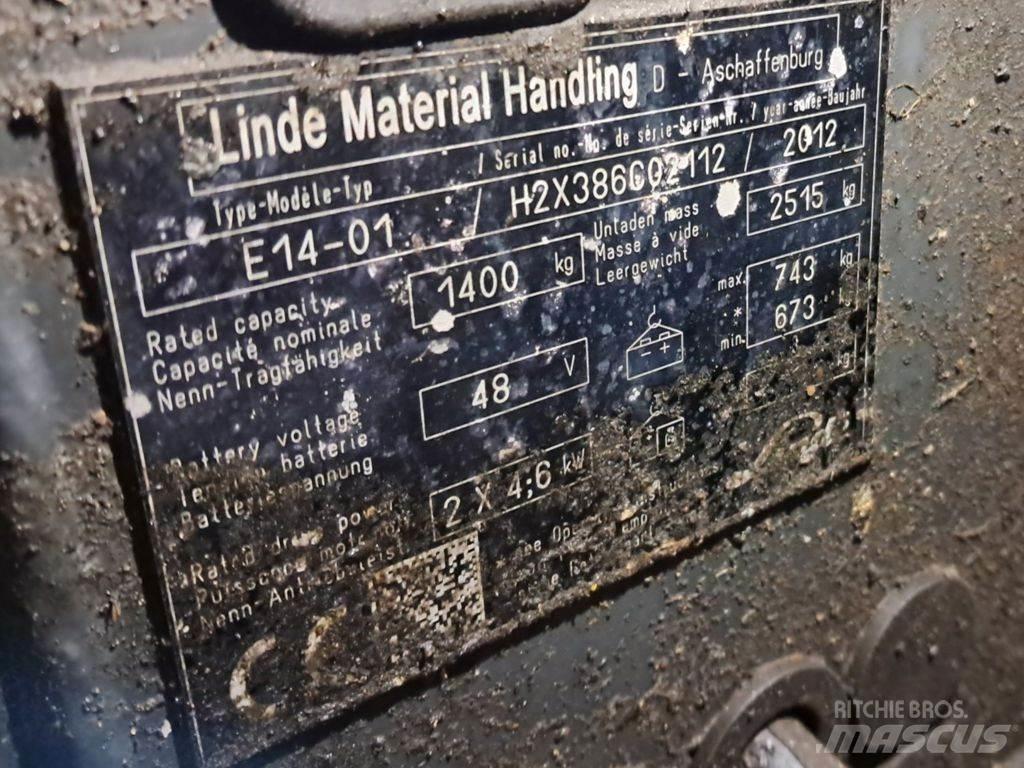 Linde E14-01 バッテリーフォークリフト