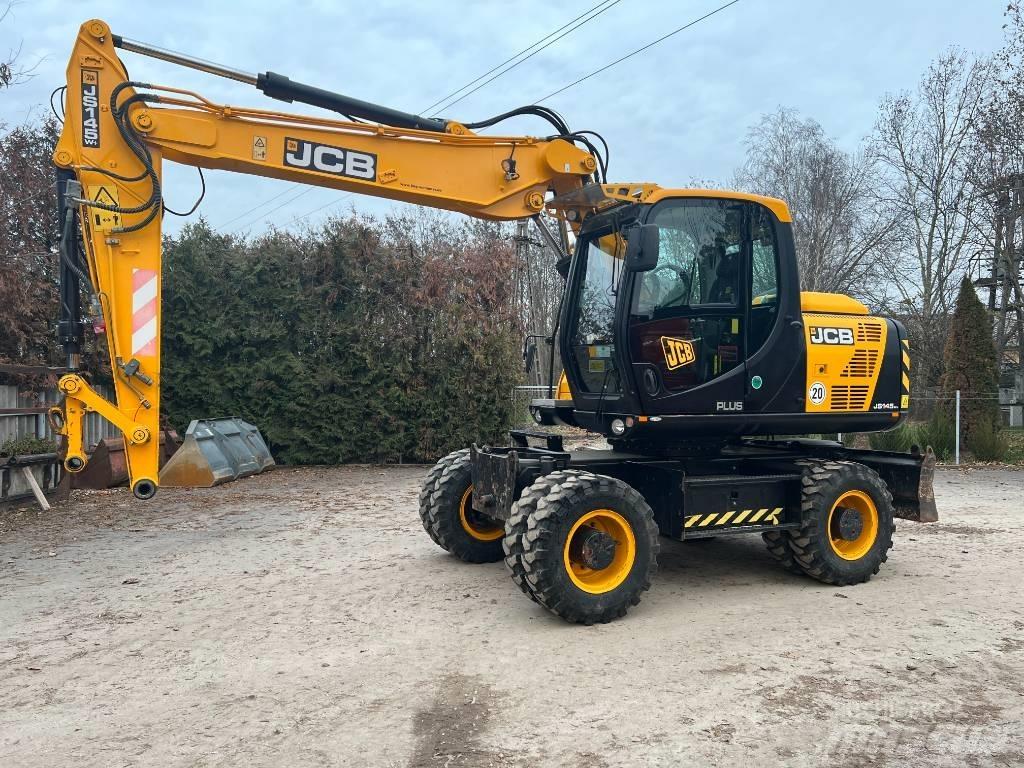 JCB JS 145 W+ TT4i ホイール式油圧ショベル（パワーショベル・ユンボ・バックホー）