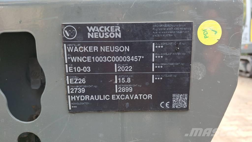 Wacker Neuson EZ26 大型油圧ショベル12t以上（パワーショベル・ユンボ）