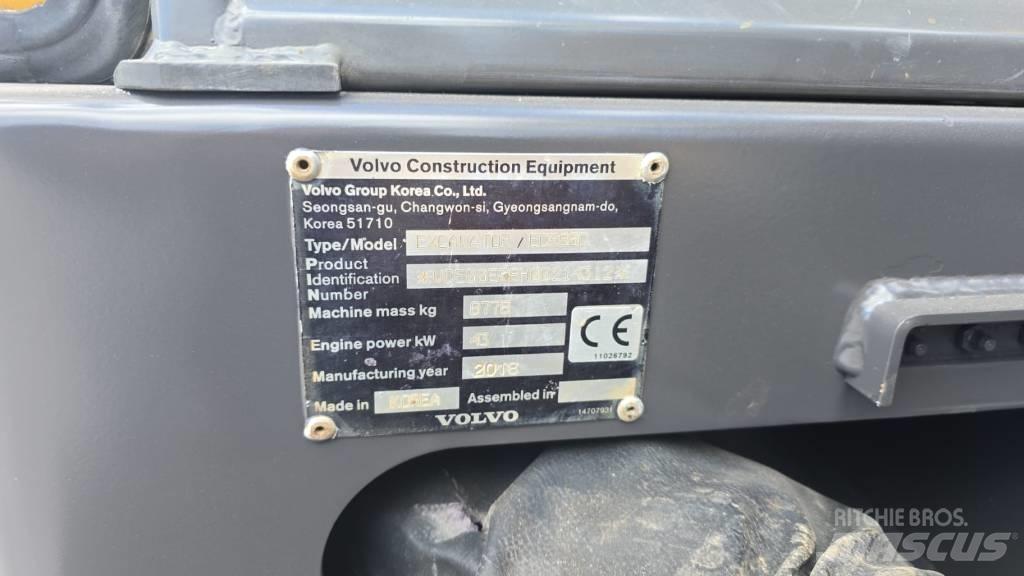 Volvo ECR 88 D 中型油圧ショベル 7ｔ-12ｔ（ユンボ・パワーショベル・バックホー）