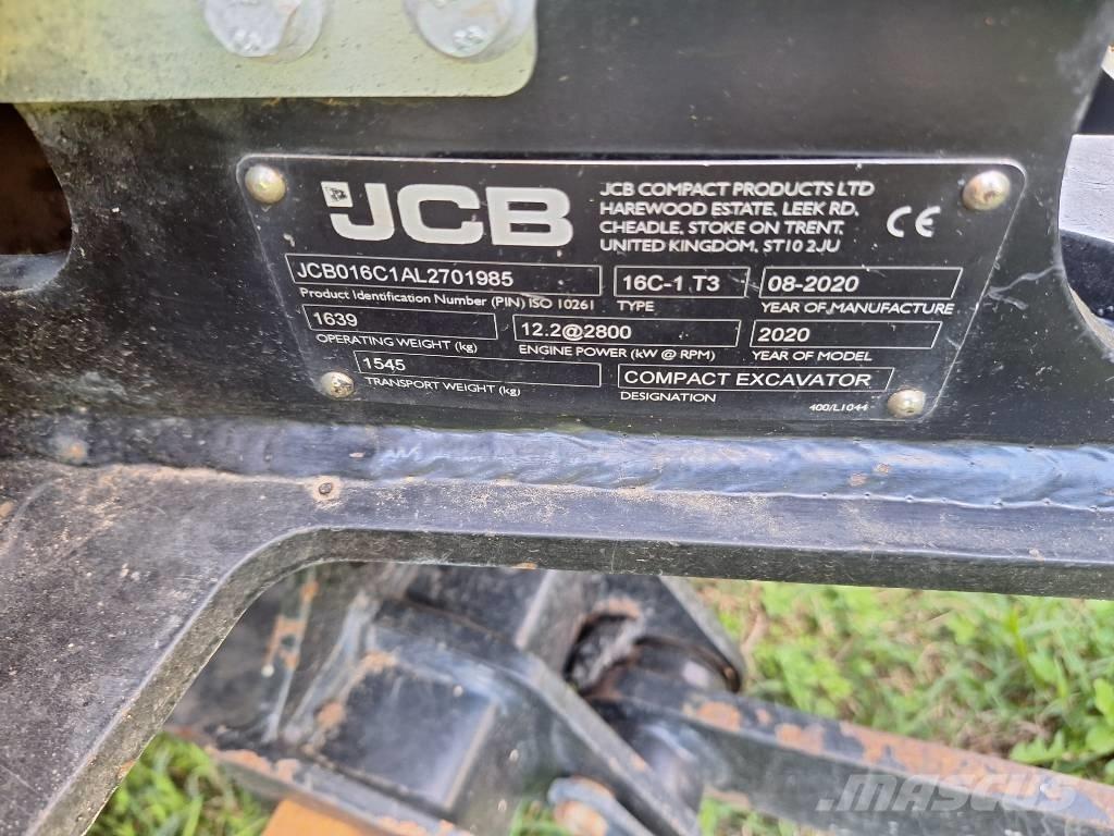 JCB 16 C-1 ミニ油圧ショベル 7t以下（ミニユンボ・ミニディガー）