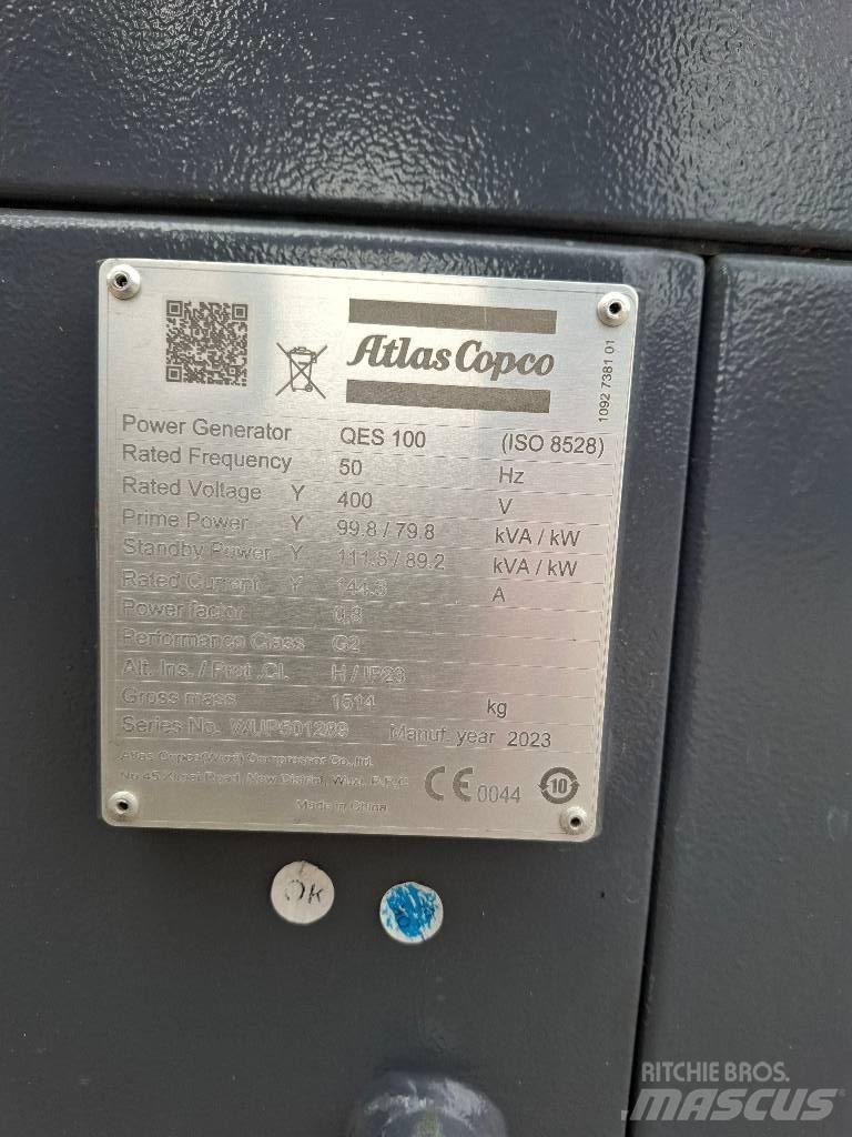 Atlas Copco QES 100 ディーゼル発電機