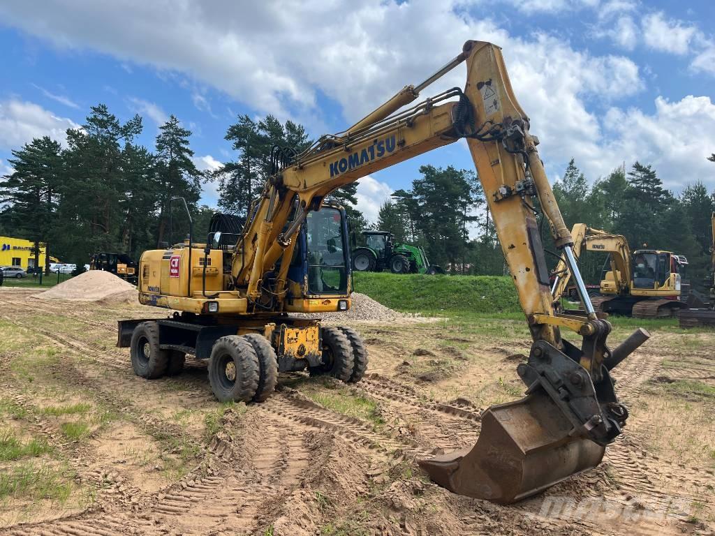 Komatsu PW 160 ES-7K ホイール式油圧ショベル（パワーショベル・ユンボ・バックホー）
