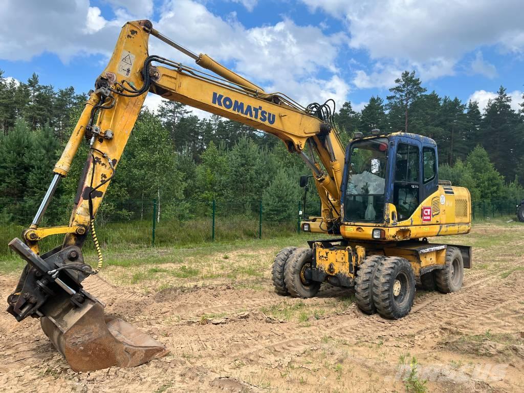 Komatsu PW 160 ES-7K ホイール式油圧ショベル（パワーショベル・ユンボ・バックホー）